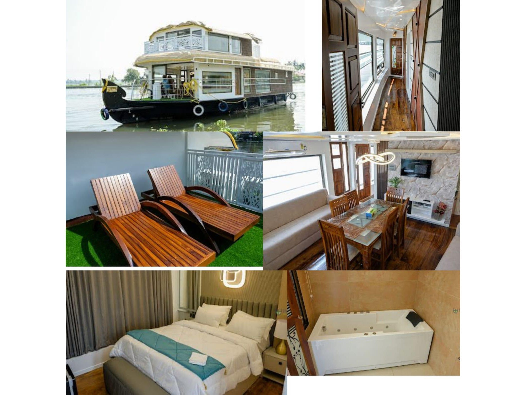1 Bedroom houseboats in Alleppey Backwater.